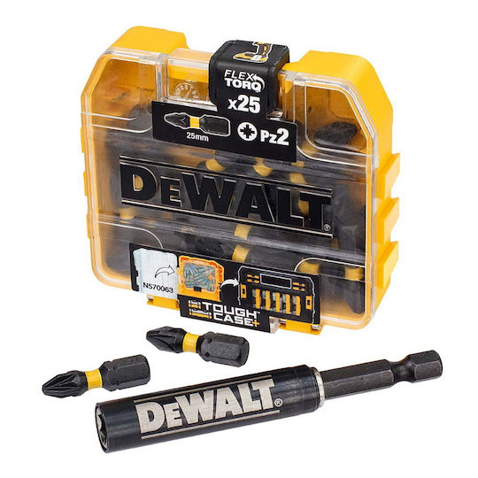 Dewalt Dt70564t-qz Комплект Винтовертни Битове Extreme Flextorq Адаптер Set 25 Бройки
