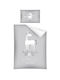 Detexpol Set Baby Bettbezüge mit Kissenbezug Grau 90x120cm