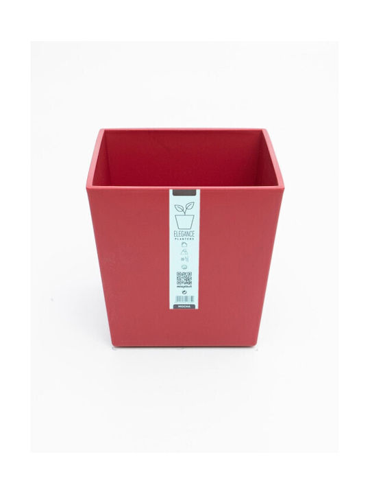 Micplast Elegance Kunststoff Blumentopf Bordeaux 20x20x19cm