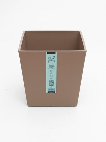 Micplast Elegance Γλάστρα Πλαστική Μόκα 20x20x19εκ.