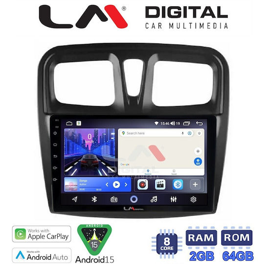 LM Digital Car Audio System for Dacia Sandero 2012 2020 Bluetooth USB Wi-Fi GPS Apple CarPlay Android Auto