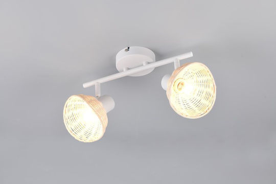 Trio Lighting Calvi Doppel-Spot mit E27 Lampenbirnensockel