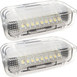 VW Eos Golf V Vi Jetta III Passat B6 B7 B8 Cc Scirocco Sharan Touareg Autotürbeleuchtung Weißes LED 2 Stück Set