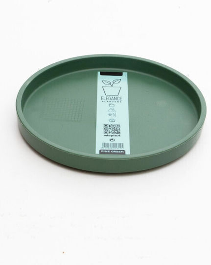 Micplast Farfurie Pentru Floare Din Plastic Verde Chiparos 36x36cm 11.22.05.44