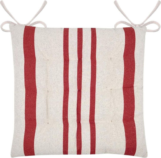 Stof Garden Chair Cushion Red Stripes 38x38cm