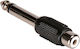 Powertech Конвертор 6.3mm мъжки към RCA женски 5 броя CAB-J025