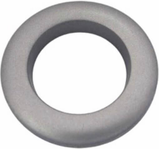 Plastic Curtain Ring Round 50mm Silver Matte