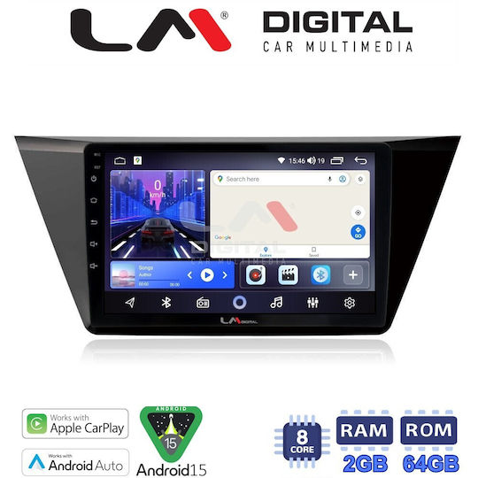 LM Digital Car Audio System for Volkswagen Touran 2016 Bluetooth USB Wi-Fi GPS Apple CarPlay Android Auto
