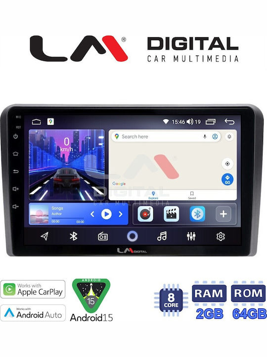 LM Digital Car Audio System for Seat Alhambra / Toledo Skoda Roomster Volkswagen Bora / Caddy / Golf / Jetta / Polo / Scirocco / Transporter 2021 (Bluetooth / USB / Wi-Fi / GPS / Apple CarPlay / Android Auto)