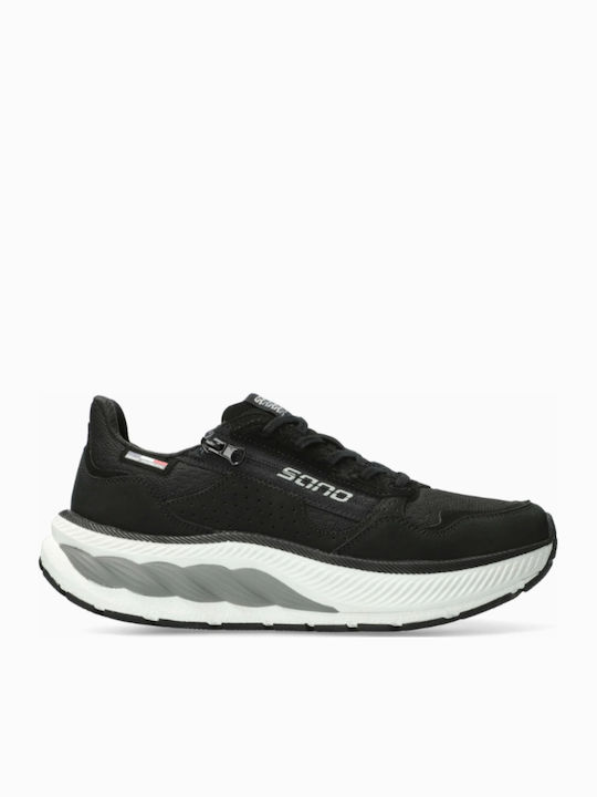 Mephisto Sano Ανδρικά Ανατομικά Sneakers Μαύρο
