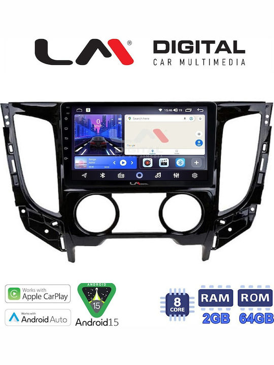 LM Digital Car Audio System for Mitsubishi L200 2014 Bluetooth USB Wi-Fi GPS Apple CarPlay Android Auto