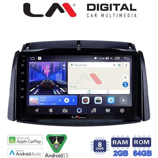 LM Digital Auto-Audiosysteme für Renault Koleos 2007>2017 Bluetooth USB Eingebautes Wi-Fi GPS Apple CarPlay Android Auto