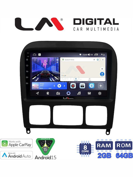 LM Digital Car Audio System for Mercedes-Benz S Class 1998>2005 Bluetooth USB Wi-Fi GPS Apple CarPlay Android Auto