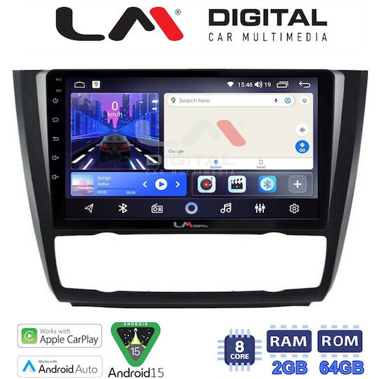 LM Digital Автомобилна Аудио Система за BMW Серия 1 / E81 / E82 / E87 2004>2011 (Bluetooth/USB/Вграден Wi-Fi/GPS/Apple CarPlay/Android Auto)