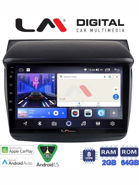 LM Digital Ηχοσύστημα Αυτοκινήτου για Mitsubishi L200 2006 2014 (Bluetooth/USB/WiFi/GPS/Apple-Carplay/Android-Auto)
