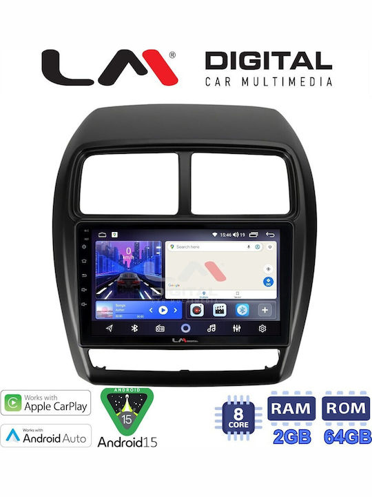 LM Digital Car Audio System for Mitsubishi Asx 2020 2023 Bluetooth USB Wi-Fi GPS Apple CarPlay Android Auto