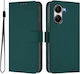 Tel1 Xiaomi Poco X7 Pro 5g Skin Feel Solid Θήκη Βιβλίο Green