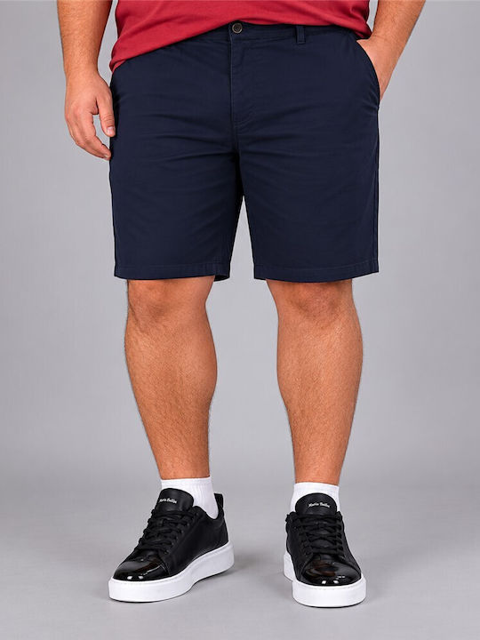 Double Plus Size Men's Chino Shorts Blue