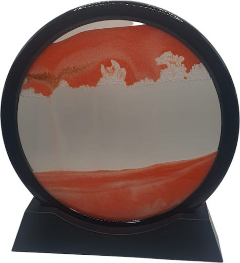 Home Office Dekoration Sanduhr Typ Arvada Minimaluxe Glas/3d Sand Hell Rot Schwarz