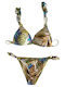 Set Bikini Τριγωνάκι με Αφαιρούμενη Ενίσχυση & Brazil Floral