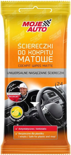 Moje Auto Moje Auto Polier- und Reinigungsmittel für Autoinnenraum mit Zitronenparfüm 24 Stück
