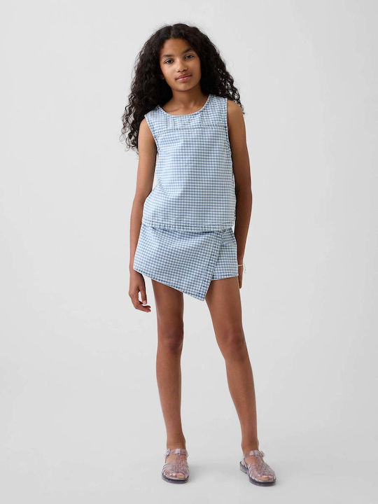 Kids Denim Shorts/Bermuda Indigo Gingham