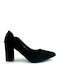 Suede Heels Black