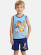 Kids Set with Shorts Summer 2 Pieces Blue Paw Patrol