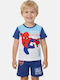 Set Pentru Copii Cu Pantaloni Scurți De Vară 2 Bucăți Albastre Spiderman
