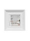 BD art Wall Mirror with White Wooden Frame 35x35cm