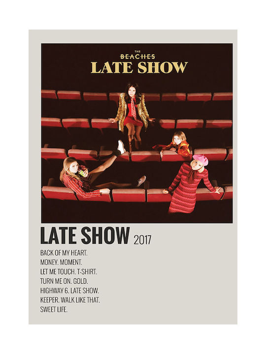 Music Poster Late Show Beaches Ms694 40cm X 50c...