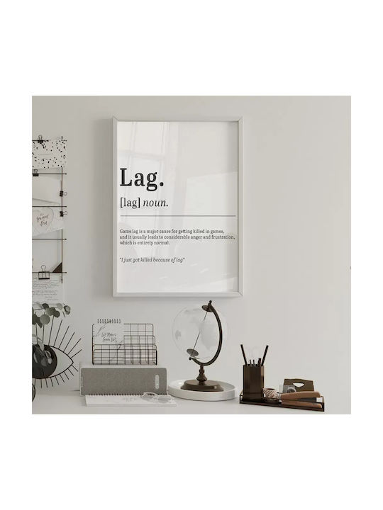 Gaming Poster Lag Gm131 40cm X 50cm Κορνίζα Φυσ...