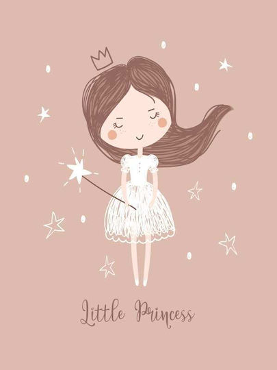 Παιδικό Κάδρο Little Princess από Ξύλο 40x50εκ.