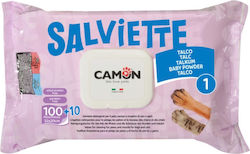 Camon Μαντηλάκια Καθαρισμού 32x20cm 110τεμ Multi Use Baby Powder Camon Μαντηλάκια Καθαρισμού 32x20cm 110τεμ Multi Use Baby Powder