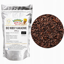 Βιολογικοί Σπασμένοι Σπόροι Κακάο Cocoa Nibs 250 G Περού Χωρίς Ζάχαρη