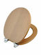 Nergis Toilettensitz Sanftes Schließen Bambus 55x37cm Braun