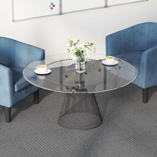 vidaXL Set Plastic Floor with 20 Tiles L50xW50cm Brown