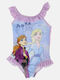 Disney Frozen Детски Костюм За Баня Една Част Лилав