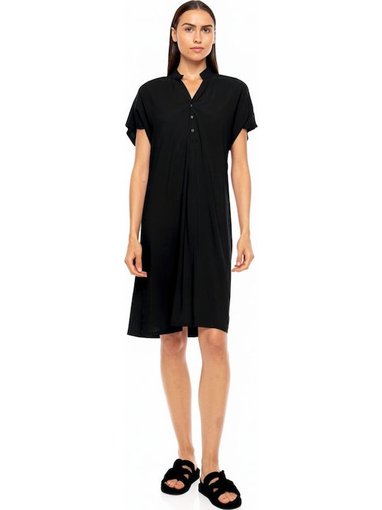 Pink Label Γυναικείο Φόρεμα Παραλίας Black