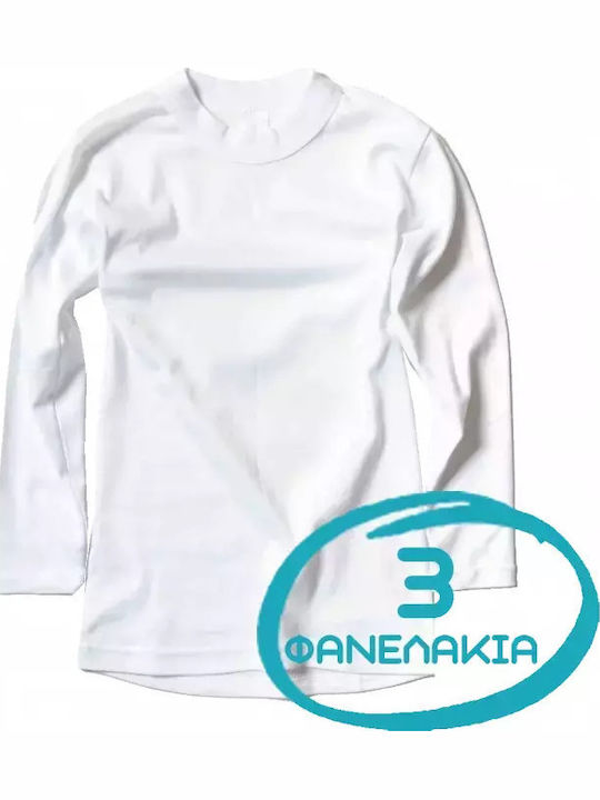 Online Set Kids Long-Sleeved Undershirts White