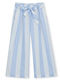 Kinderhose Stoff Hellblaue-Weiß