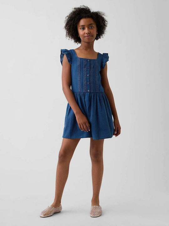 GAP Kinderkleid Ärmellos Medium Indigo
