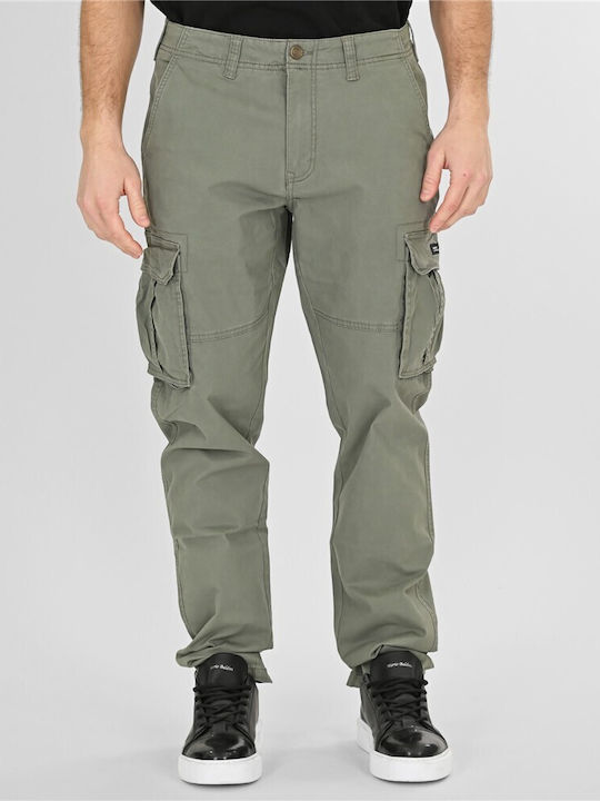 Pantaloni Bărbați Cargo Relaxed Fit Kaki