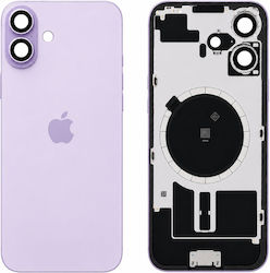 Πίσω Γυαλί Ατσάλινη Πλάκα Μαγνήτες Magsafe & Camera Lens Iphone 17 Lavender