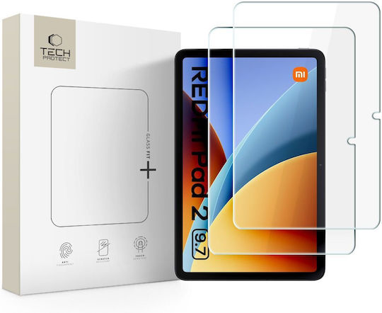 Tempered Glass Tech-protect Glass Fit+ 2-pack Xiaomi Redmi Pad 2 9.7 Clear