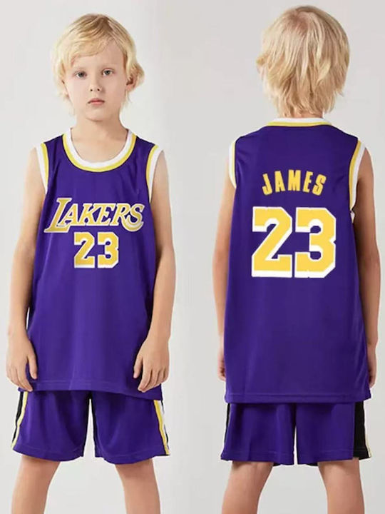 King Παιδικό Σετ Μπάσκετ James Los Angeles Lakers ‘’23’’
