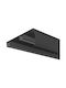 Gardinia Two-Way Curtain Track in Black Aluminum 250cm