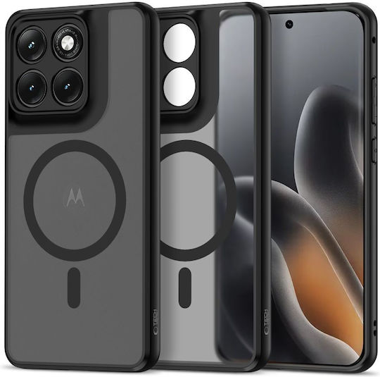 Tech-Protect Magmat Back Cover Silicone / Plastic Black (Motorola Edge 70 Fusion / Edge 70 Fusion Plus 5G)