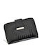 Large Leather Women's Wallet Silver