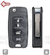 Silca Car Key Shell Blade 4 Buttons Jeep